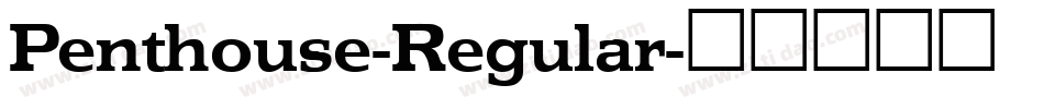Penthouse-Regular字体转换
