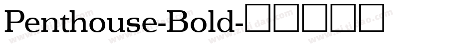 Penthouse-Bold字体转换