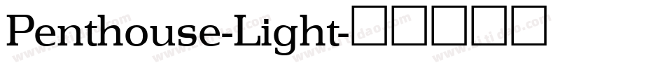 Penthouse-Light字体转换