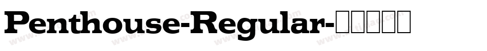 Penthouse-Regular字体转换