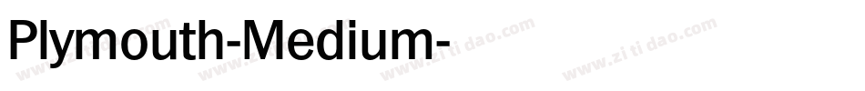 Plymouth-Medium字体转换