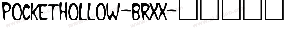 PocketHollow-BRxx字体转换
