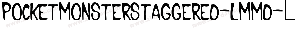 PocketMonsterStaggered-lmmD字体转换