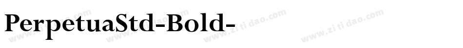 PerpetuaStd-Bold字体转换