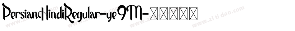 PersianHindiRegular-ye9M字体转换