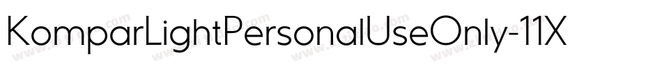 KomparLightPersonalUseOnly-11X4字体转换