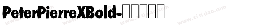 PeterPierreXBold字体转换