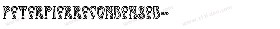 PeterPierreCondensed字体转换