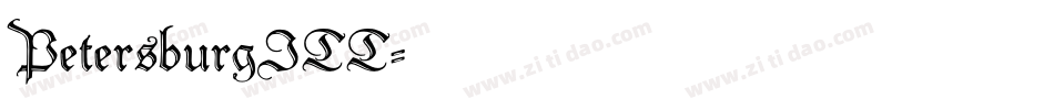 PetersburgITT字体转换