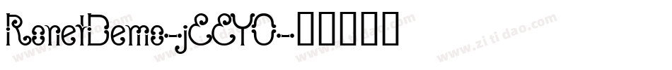 RonetDemo-jEEYO字体转换