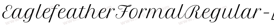EaglefeatherFormalRegular字体转换