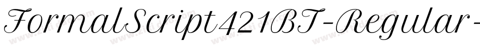 FormalScript421BT-Regular字体转换