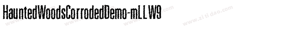 HauntedWoodsCorrodedDemo-mLLW9字体转换