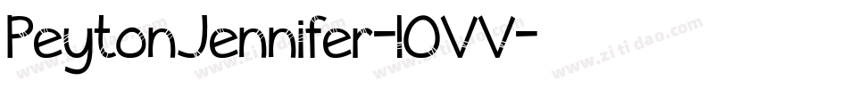 PeytonJennifer-lOVV字体转换