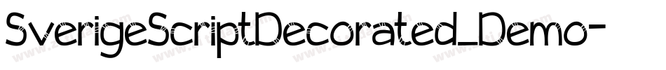 SverigeScriptDecorated_Demo字体转换