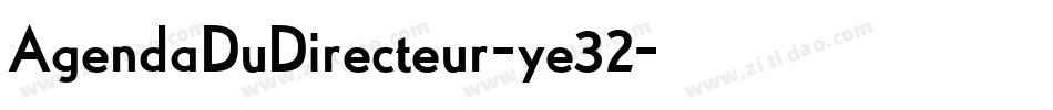 AgendaDuDirecteur-ye32字体转换