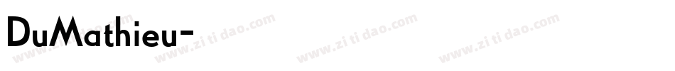 DuMathieu字体转换