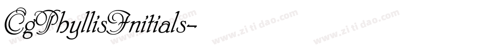 CgPhyllisInitials字体转换