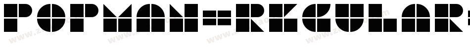 PopMan-Regular字体转换
