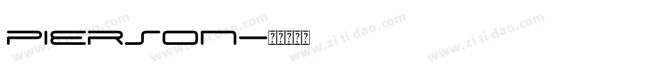 pierson字体转换