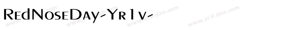 RedNoseDay-Yr1v字体转换
