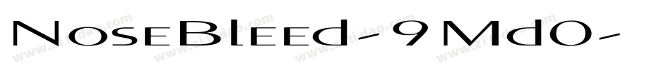 NoseBleed-9Md0字体转换