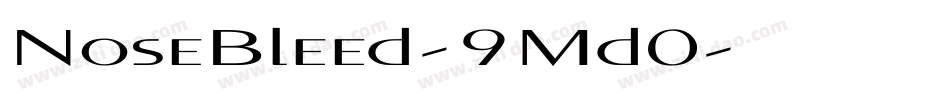 NoseBleed-9Md0字体转换