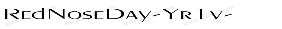 RedNoseDay-Yr1v字体转换