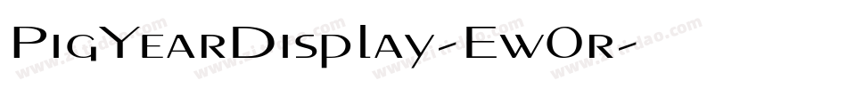 PigYearDisplay-Ew0r字体转换