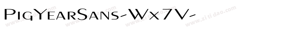 PigYearSans-Wx7V字体转换