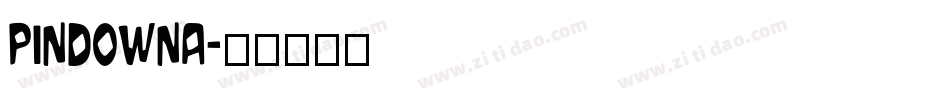 PindownA字体转换