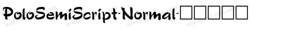PoloSemiScript-Normal字体转换
