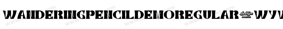 WanderingPencilDemoRegular-WyWJO字体转换