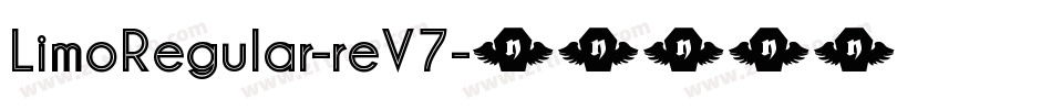 LimoRegular-reV7字体转换