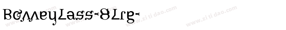 BonneyLass-8Lrg字体转换