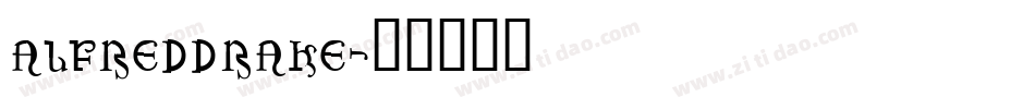 AlfredDrake字体转换