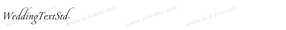 WeddingTextStd字体转换