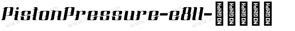 PistonPressure-e8ll字体转换