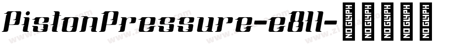 PistonPressure-e8ll字体转换