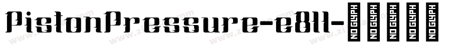 PistonPressure-e8ll字体转换