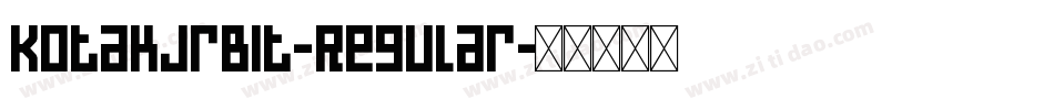 KotakJrBit-Regular字体转换
