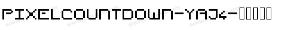 PixelCountdown-Yaj4字体转换
