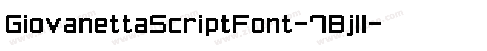 GiovanettaScriptFont-7Bjll字体转换