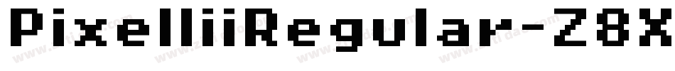 PixelIiiRegular-Z8Xm字体转换