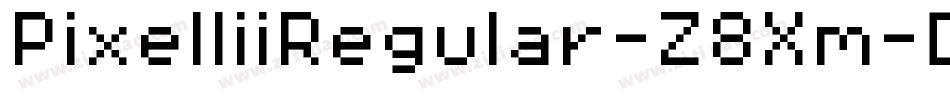 PixelIiiRegular-Z8Xm字体转换