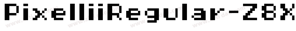 PixelIiiRegular-Z8Xm字体转换