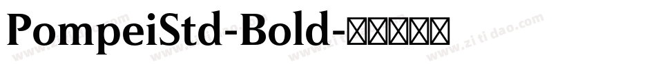 PompeiStd-Bold字体转换
