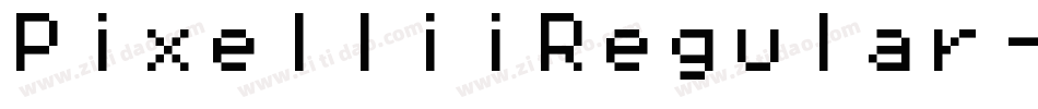 PixelIiiRegular-Z8Xm字体转换