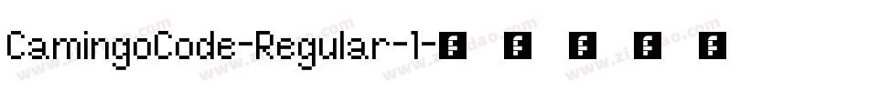 CamingoCode-Regular-1字体转换