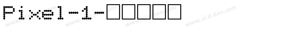Pixel-1字体转换